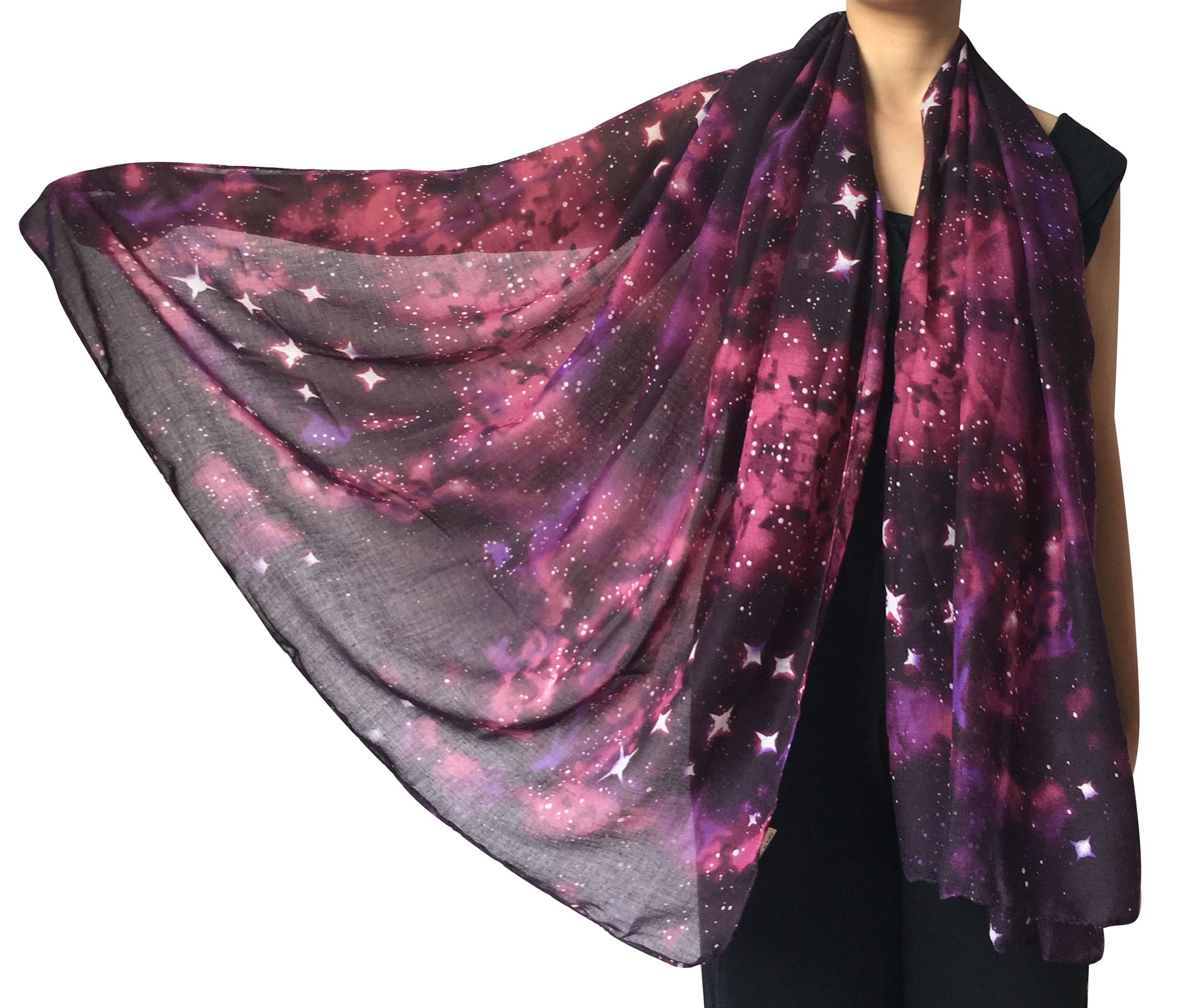 galaxy print scarf