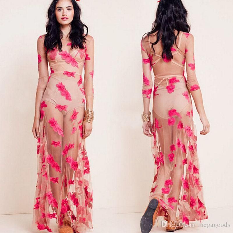 robe voile transparent