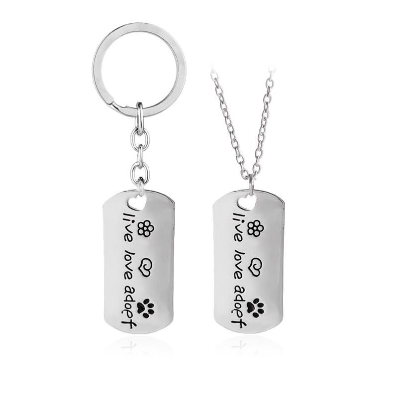 Whole New Rectangular Dog Tag Style Pendant Necklace Cat Dogs Live Love Adopt Pet Rescue Paw Print Jewelry Key Rings Diamond Pendants Single From Niceclothing 46 74 Dhgate Com - Rectangular Dog Tag Pendant Necklace Whole New Rectangular Dog Tag Style Pendant Necklace Cat Dogs Live Love Adopt Pet Rescue Paw Print Jewelry Key Rings Diamond Pendants Single From Niceclothing 46 74 Dhgate Com - Rectangular Dog Tag Pendant Necklace