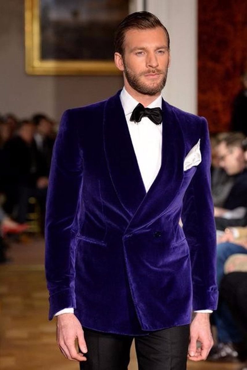 purple velour suit