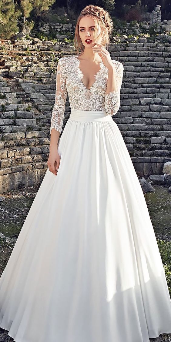 fit and flare wedding dresses 2019