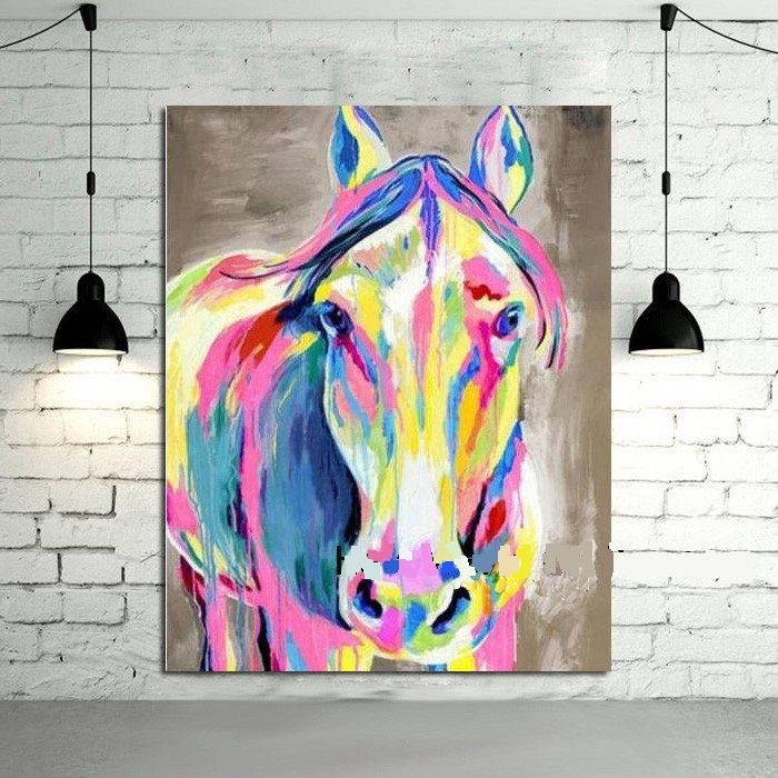 Compre Caballo De Colores Pintado A Mano De Alta Calidad Impresion En Hd Arte De Dibujos Animados Modernos Pintura Al Oleo Decoracion De La Pared Del Hogar Sobre Lienzo Tamanos M0 La tendencia de criar animales para hacerlos mas atractivos incluso cuando perjudica su salud se ha extendido a los caballos. compre caballo de colores pintado a mano de alta calidad impresion en hd arte de dibujos animados modernos pintura al oleo decoracion de la pared