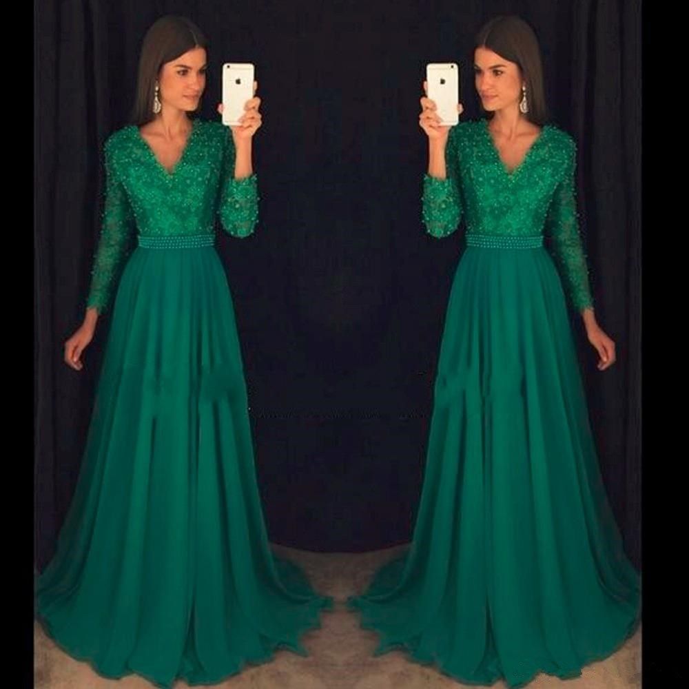 long sleeve green dress uk
