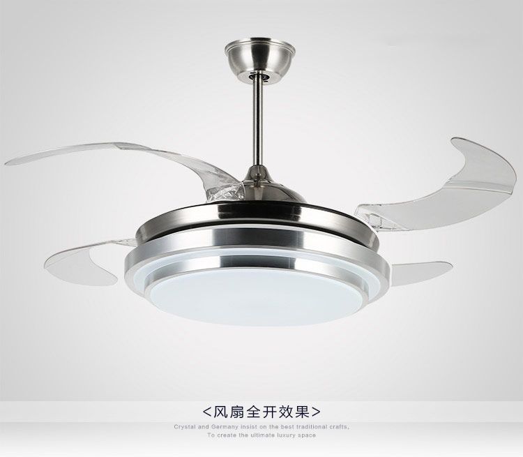 2019 31 8 9 Modern Chrome Round Shaped Led Ceiling Fan Lights With
