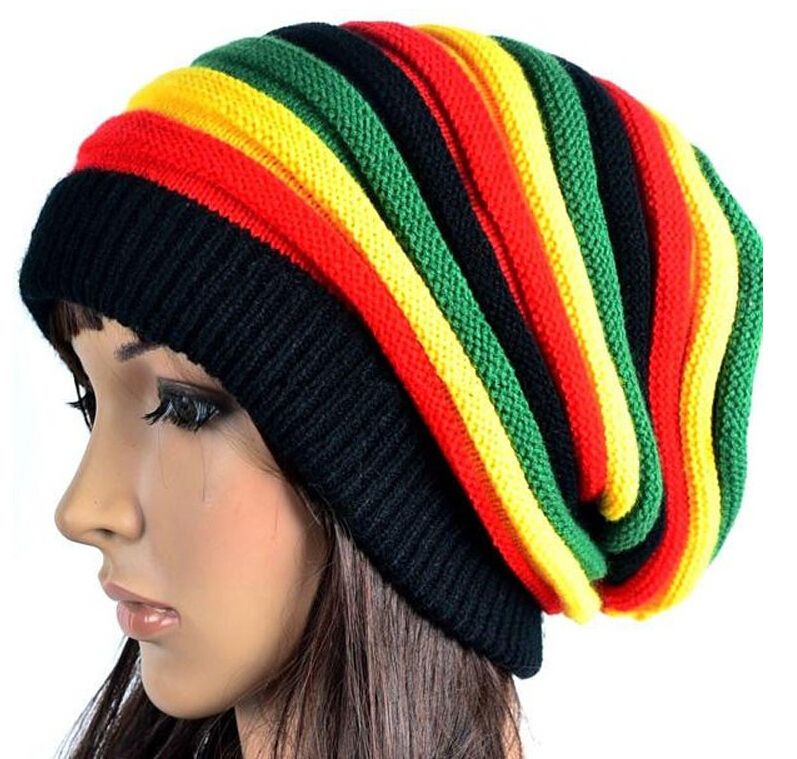 Acquistare Moda Bob Marley Cappello Reggae Giamaicano Cappello Rasta A  Righe Multicolore Slouchy Baggie Beanie Skullies Gorro Rasta Donna  Economico | Consegna Veloce E Qualità | DHgate Italy