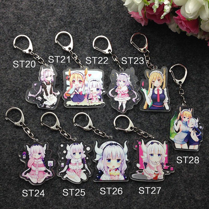 2020 Anime Kobayashi San Chi No Maid Dragon Miss Kobayashis Dragon Maid Kanna Kamui Kobayashi Portachiavi Keychain Keyring From Forever144 10 05