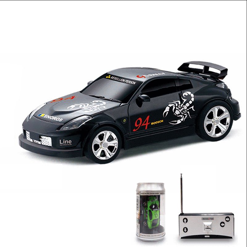 Mini RC 4CH Racing Car 1:58 Coke Pop Top Can Radio Remote Control ...