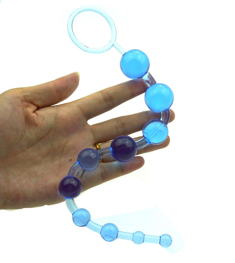 Stawberry Blonde Hair Rubber Anal Beads
