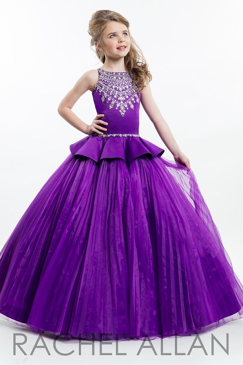 purple gown for kids