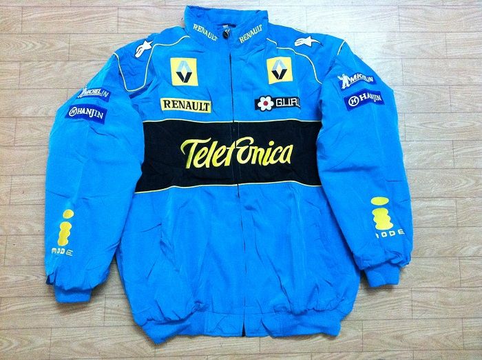 FIA Fórmula 1 palabra Chaquetas algodón carreras de carretera GSN NASCAR Chaqueta de carreras