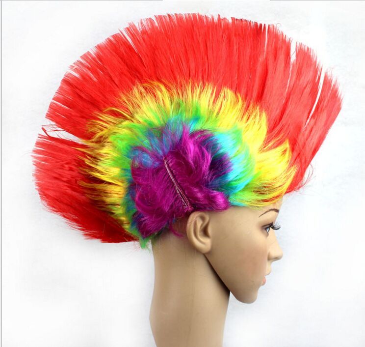 Wholesale Wig Funny Clothes Dancing Headdress Children Mohawk Wig Hao Black Funny Rock Fancy Dress Party Dress Hair Christmas Stuff Christmas Stuff For Sale From Colytech 3 52 Dhgate Com