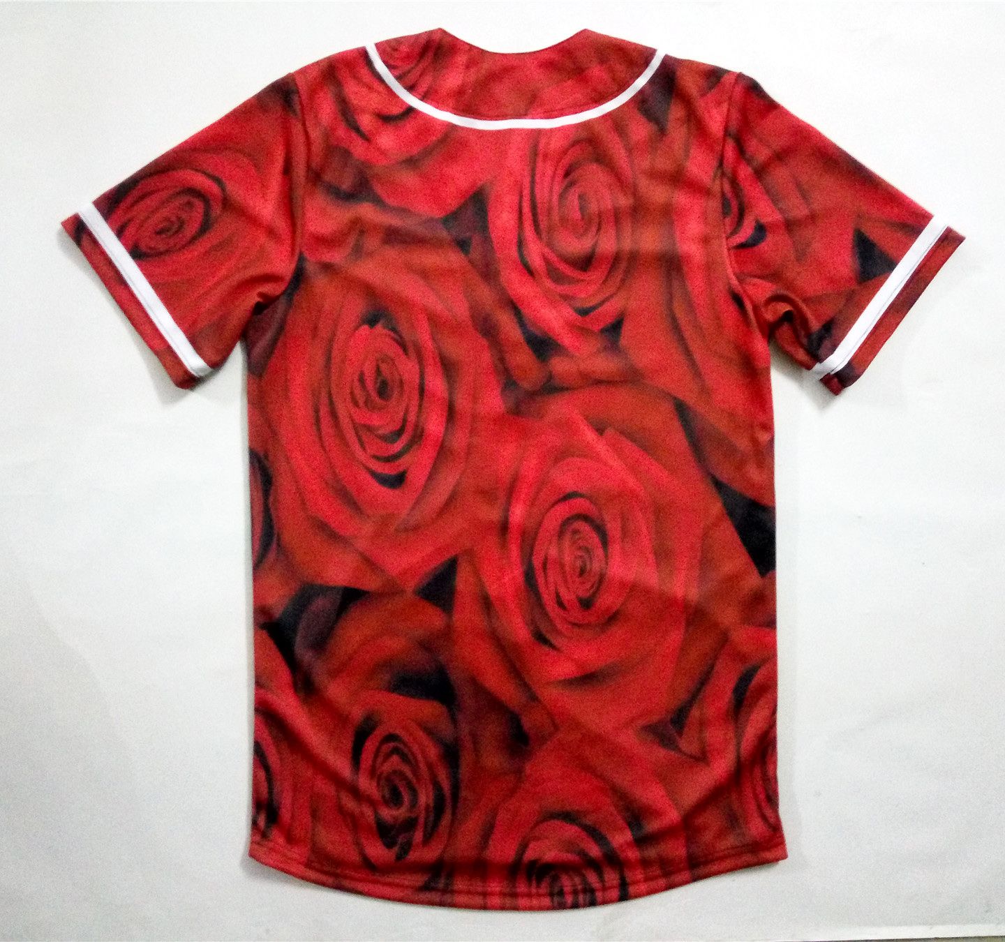 men's shirt with red roses