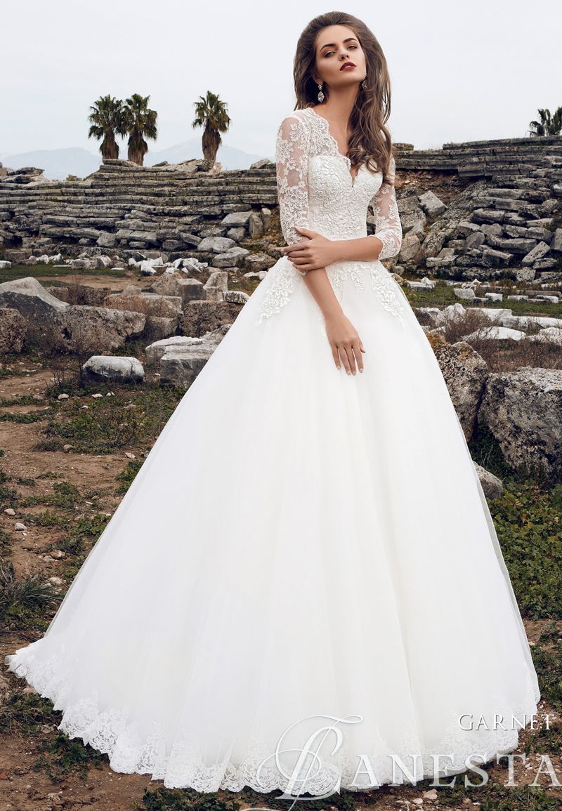 lace bodice satin skirt wedding dress