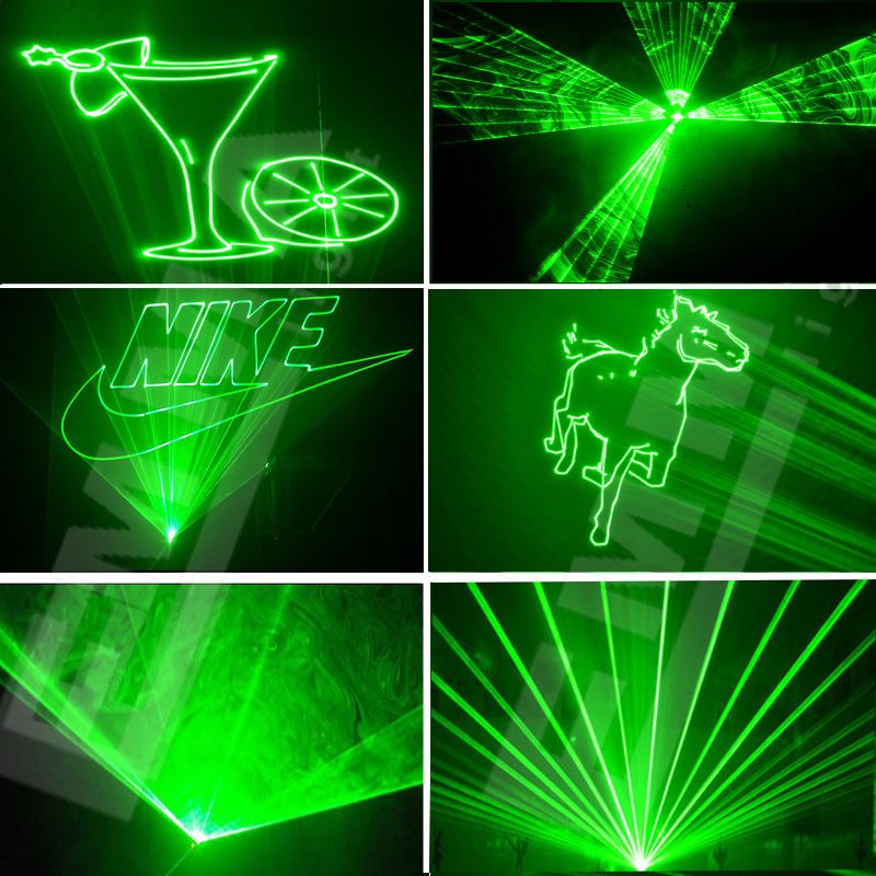 New Arrival 1000mw Green Outdoor Programmable Holiday Laser Lighting
