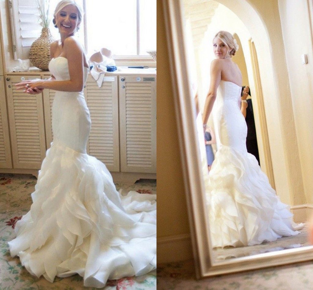 casual mermaid wedding dress