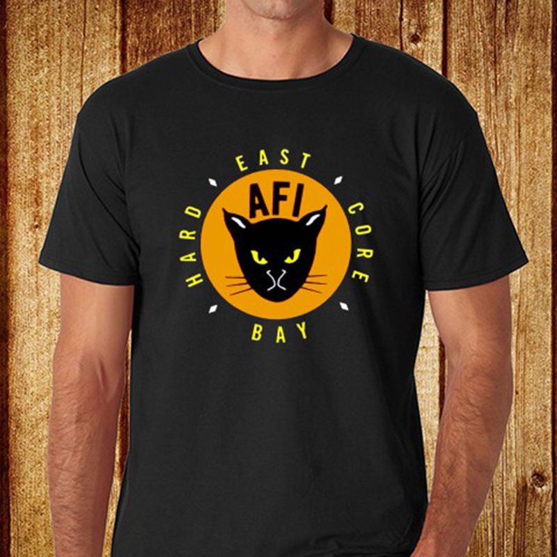New AFI East Bay Kitty Rock Band Short Sleeve Men's Black T-Shirt Size S to 5XL New AFI East Bay Kitty Rock Band Short Sleeve Men's Black T-Shirt Size S to 5XL