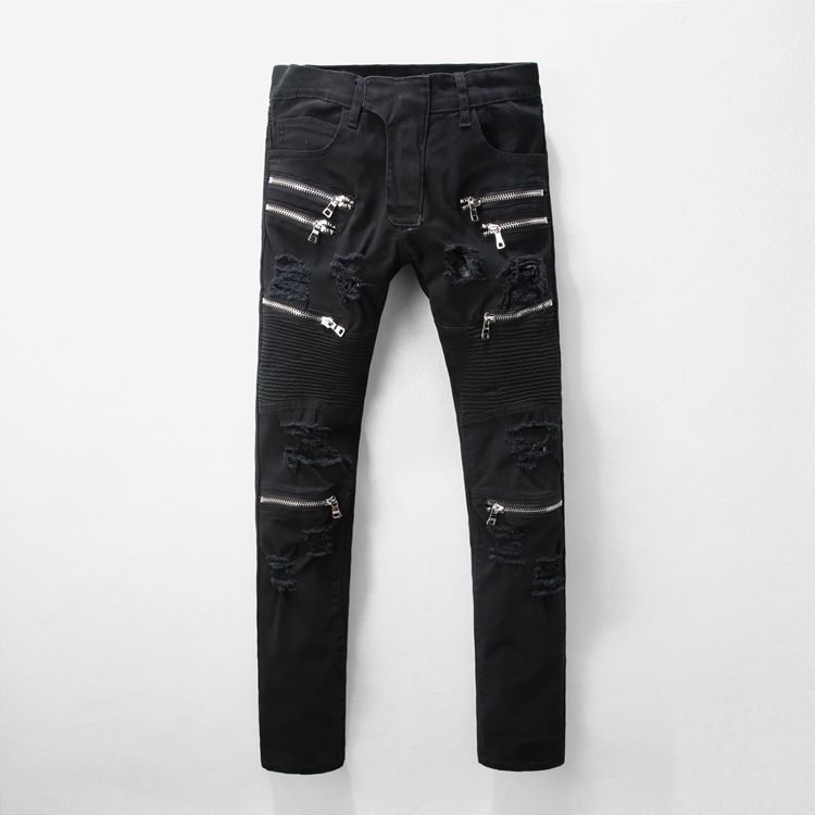 denim jeans with zippers