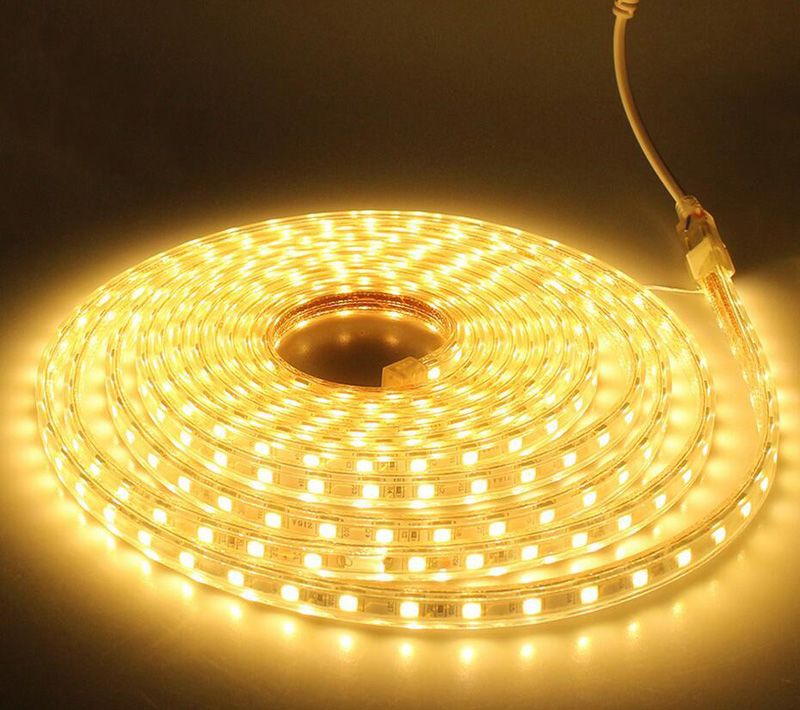 CE RoHS LED Lighting AC 110V 220 240V High Voltage 100m Led Strips 5050