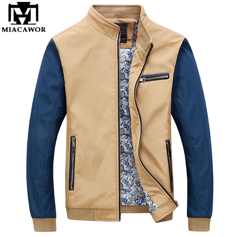 Wholesale Plus Size 5XL Casual Mens Jacket Spring Autumn Men Bomber