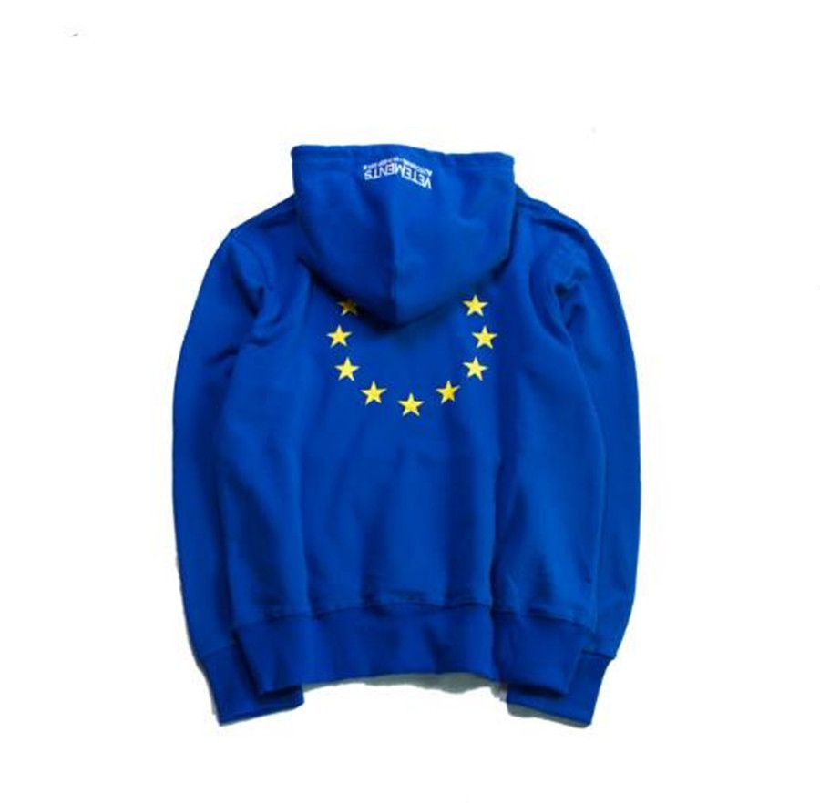 vetements definition embroidery hoodie