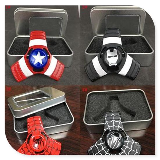 orumcek adam kaptan amerika el spinner demir adam tri fidget spinner fidget oyuncak edc otizm dehb parmak gyro oyuncak yetiskin hediyeler en iyi cevrimici alisveris dhgate com