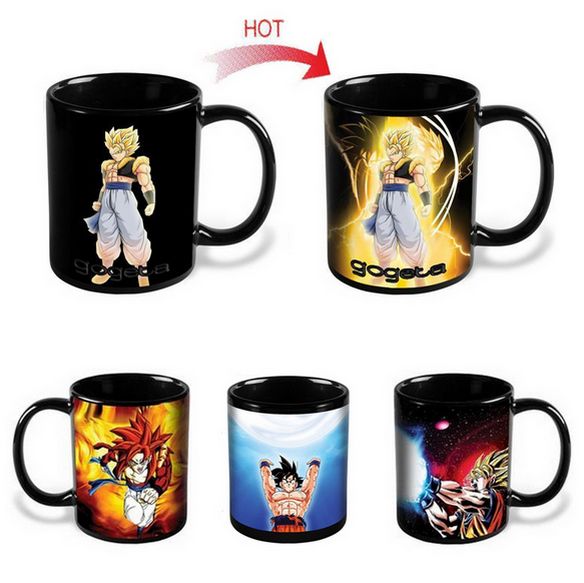 Dragon Ball Z Mug SON Goku Cambio de color en caliente Taza de calor Reactivo de Dragon Ball Z Mug SON Goku Cambio de color en caliente Taza de calor Reactivo de