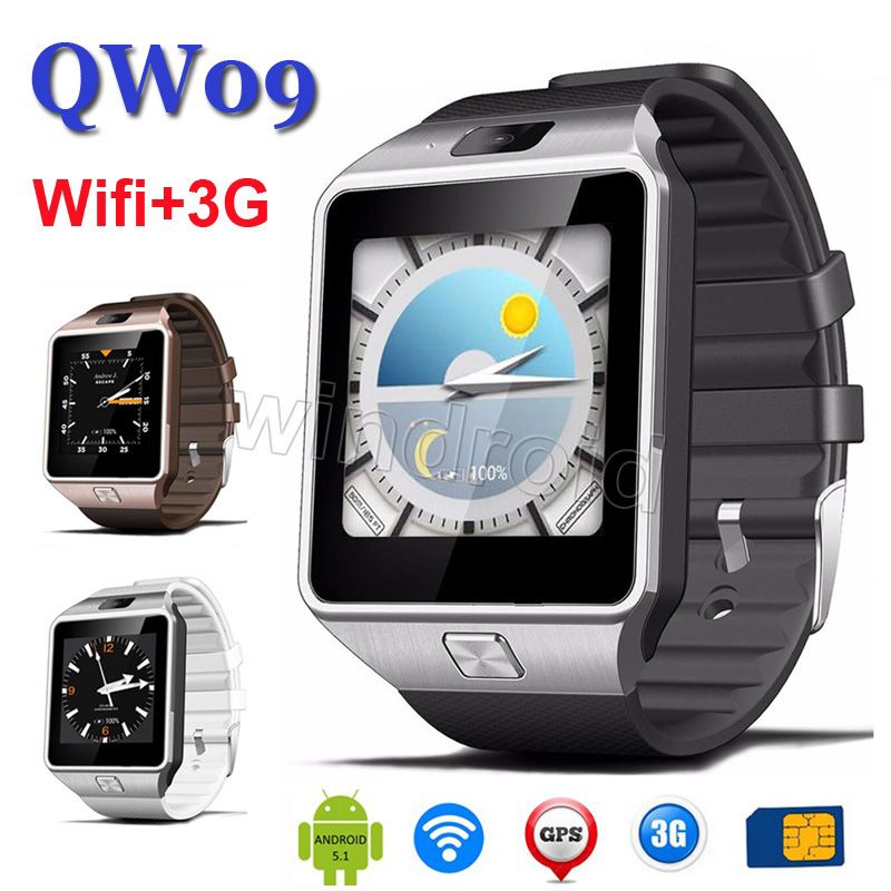 Cheapest QW09 Android 3g Smart Watch 