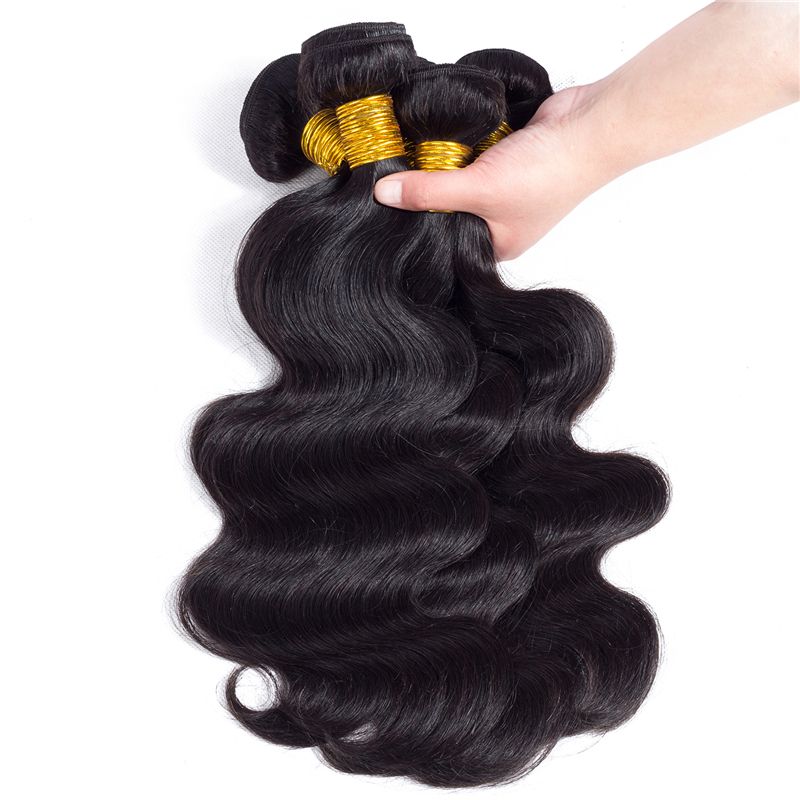 Peruvian Brazilian Malaysian Hair Weave Bundles Body Wave Straight