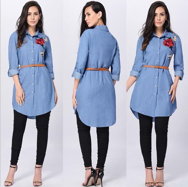 denim t shirts for women