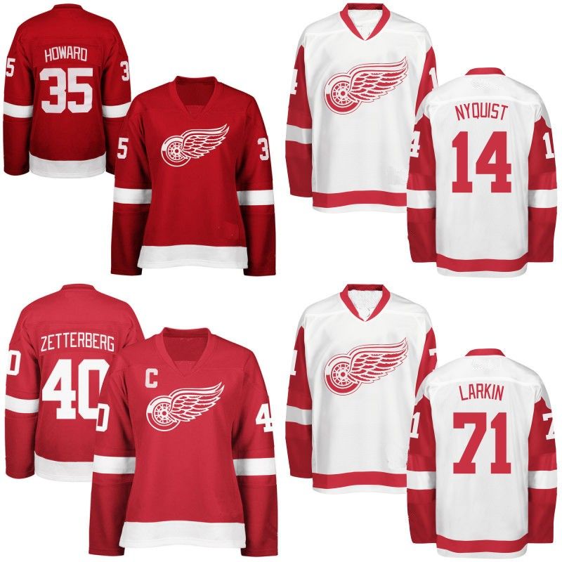 green red wings jersey