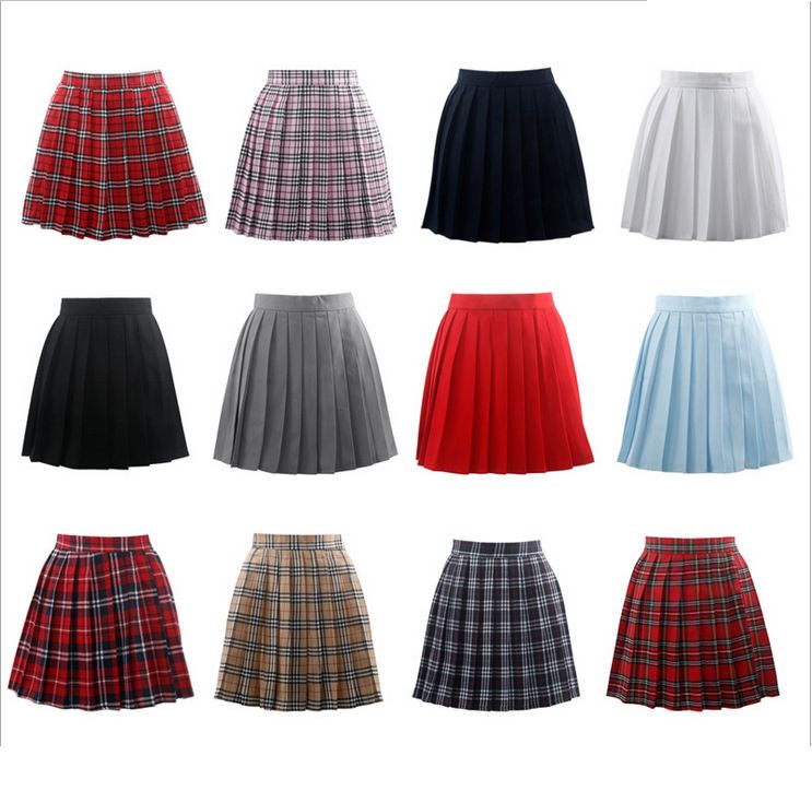 Compre Uniforme Japonês JK Sailor Plissado Mini Saia Vestido De Xadrez De Cintura Alta Para High School College Girls Cheerleader Cosplay Vestidos S 3XL De Fashionstartown, $54,83 | Pt.Dhgate.Com
