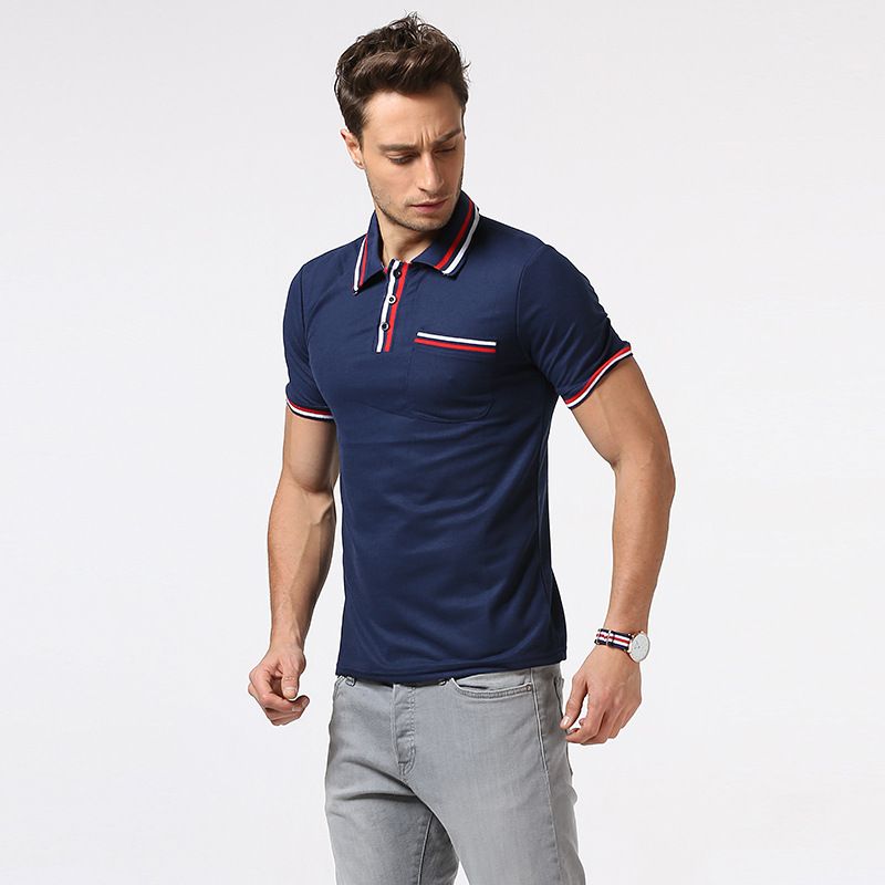 blue polo shirt combination