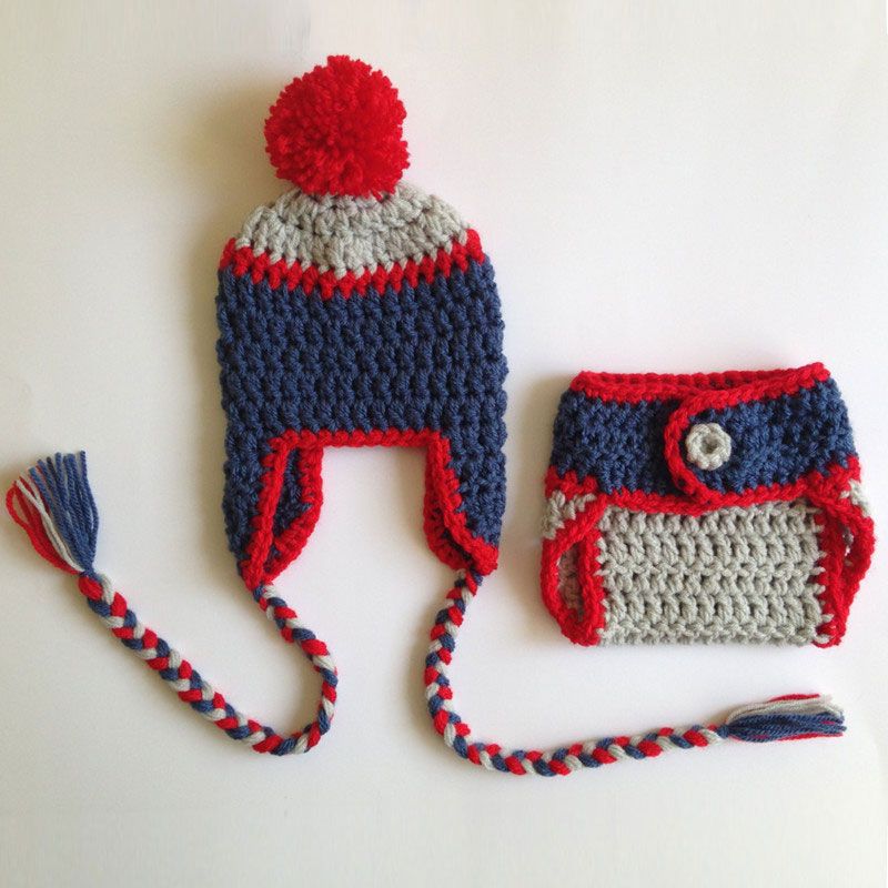 newborn crochet football outfit