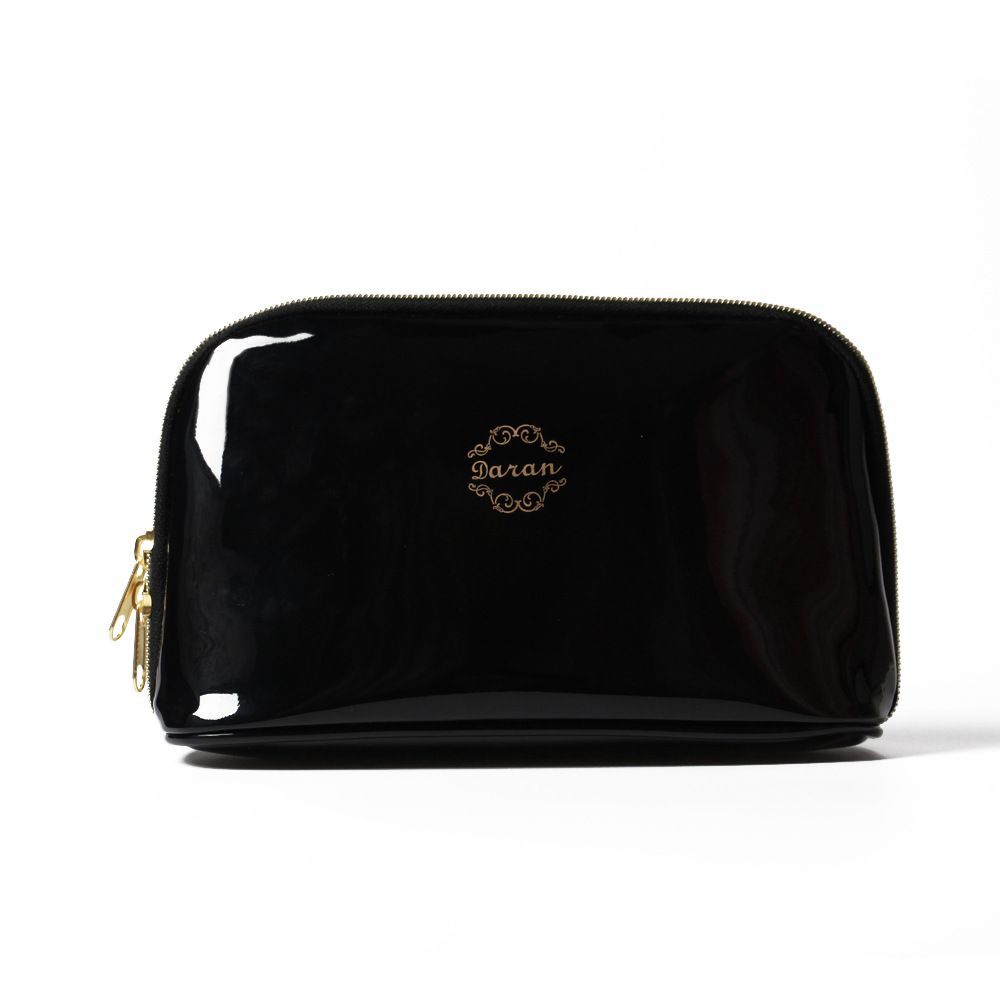 black cosmetic bag