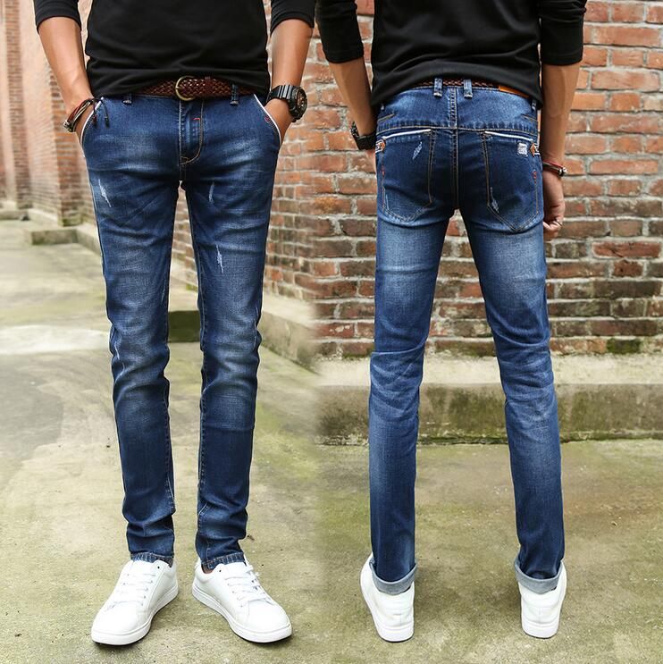2019 Autumn And Winter 17 Pants 14 Boys 15 Teenagers 16 Junior High School Students Jeans 13 Year Old Men Tide Feet From Dong1242, $37.55