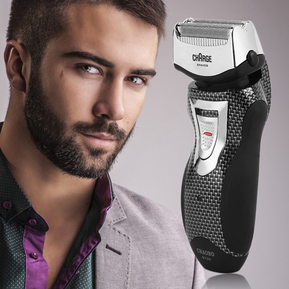 chaobo men's rechargeable cordless electric razor shaver groomer double edge trimmer us