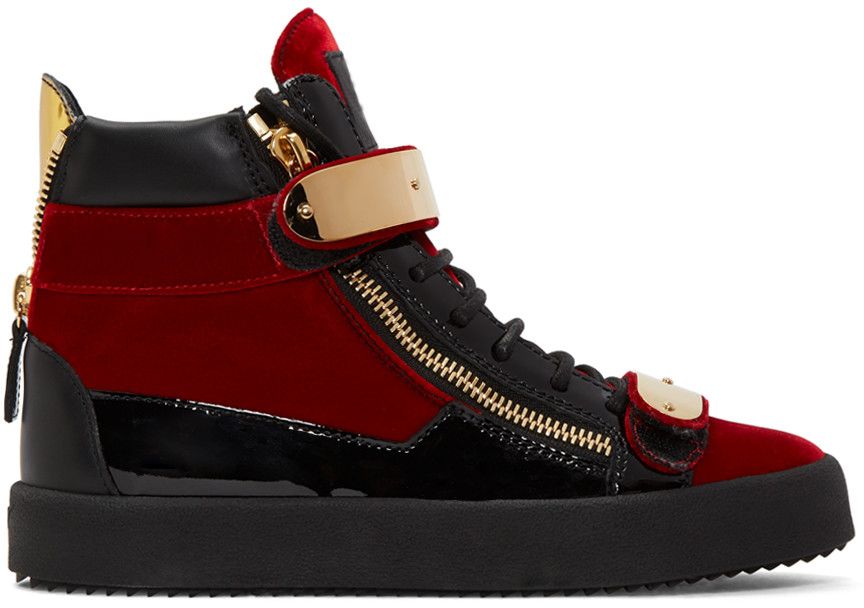 black and gold designer shoes