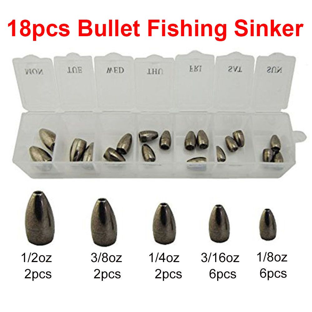 2Pcs Copper alloy Bullet Flipping Weight Fishing Sinker Lure Fishing AccessoryNt