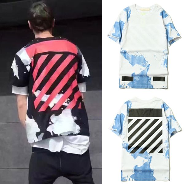 off white liquid tee