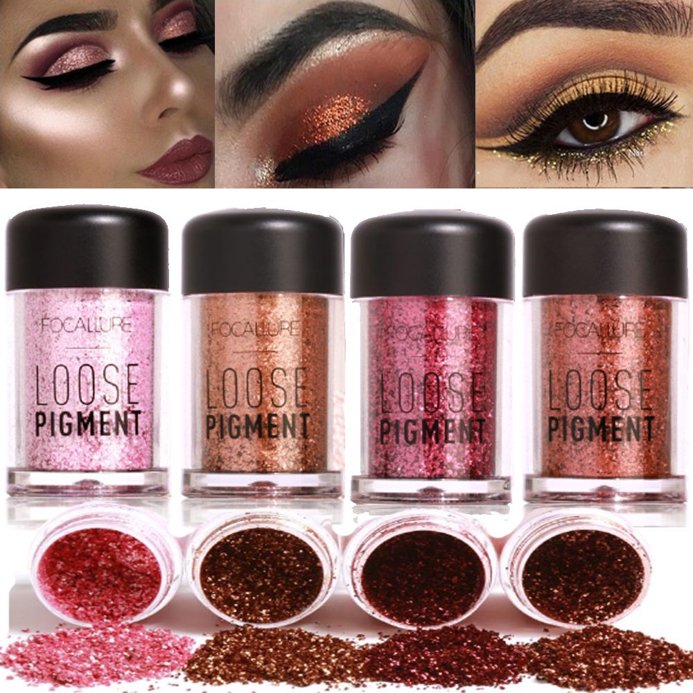 gold glitter pigment eyeshadow