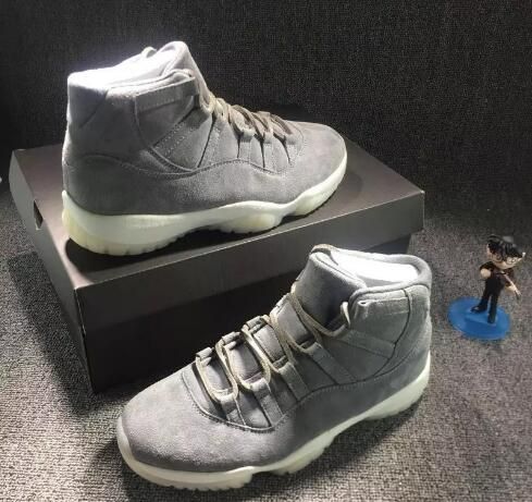 retro 11 grey suede
