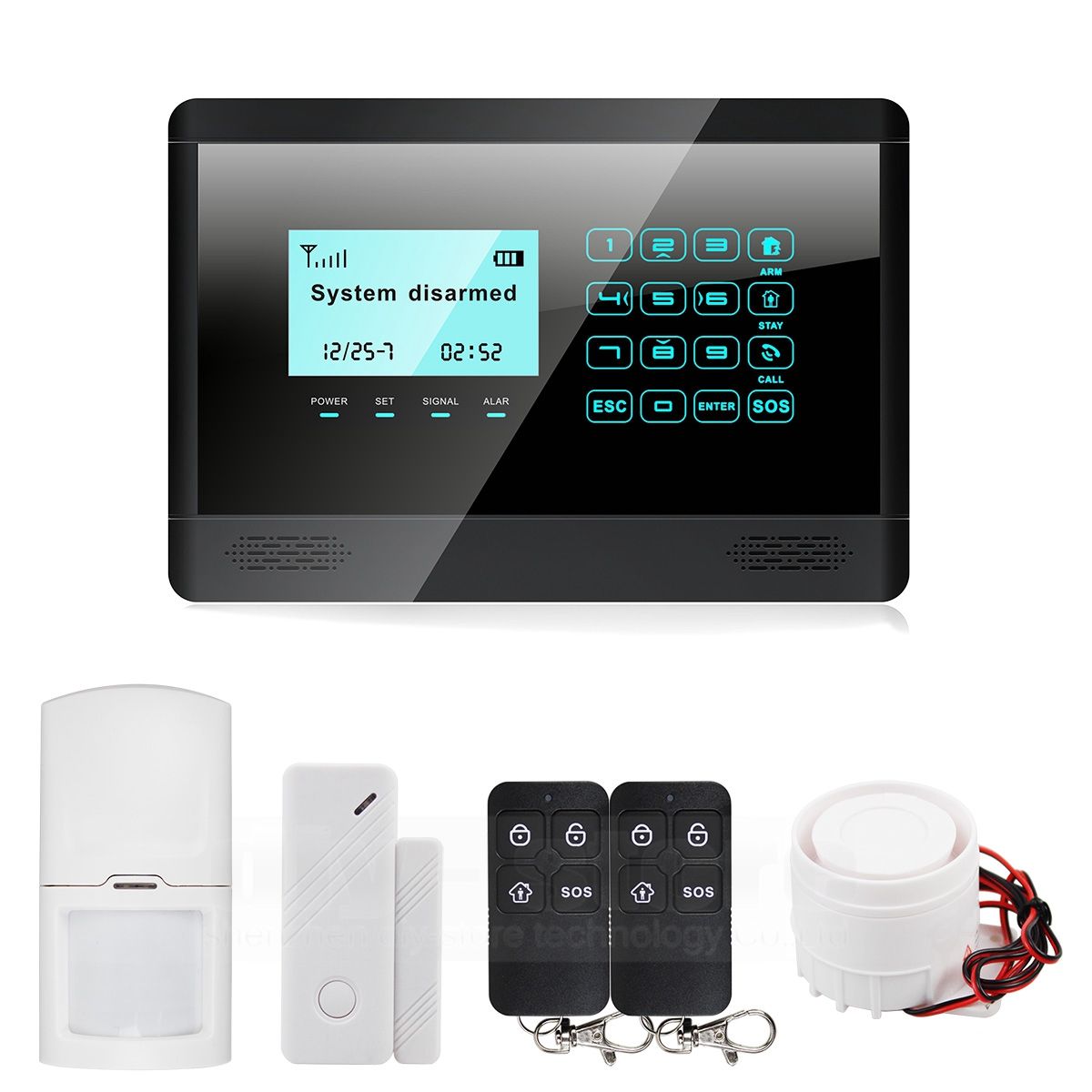 Wireless LCD Touch Keypad GSM SMS Home House Alarm System Security Burglar Lot