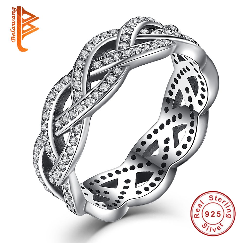 Belawang 925 Joyas De Boda De Anillo De Anillo De Plata Belawang 925 Joyas De Boda De Anillo De Anillo De Plata