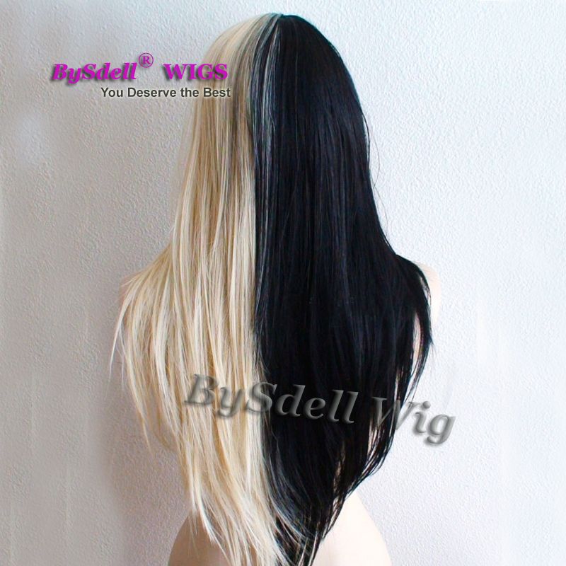 New Arrival Beauty Half Black Half Blonde Color Hair Wig Synthetic Heat Resistant Fiber Hair Layered Cut Long Wigs With Neat Bangs From Tthouse2 11 Dhgate Com New Arrival Beauty Half Black Half Blonde Color Hair Wig Synthetic Heat Resistant Fiber Hair Layered Cut Long Wigs With Neat Bangs From Tthouse2 11 Dhgate Com