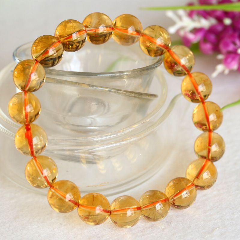 natural citrine bracelet