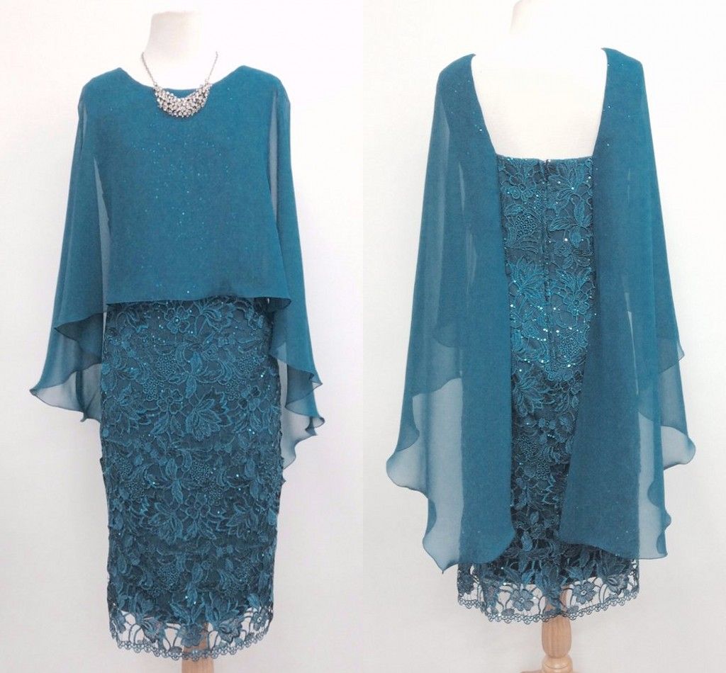 overlay evening dress