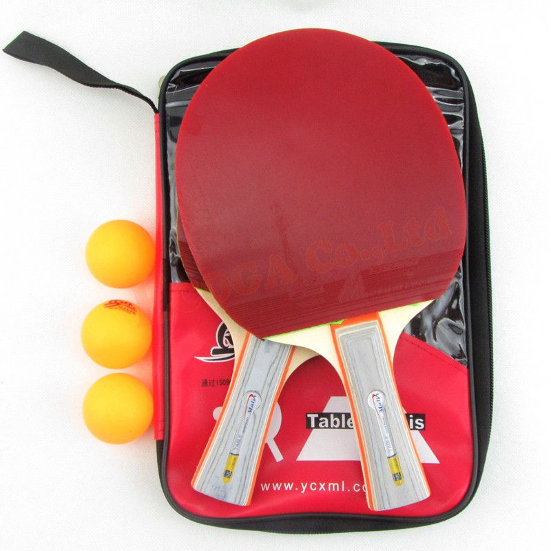 Good Quality Wood Ping Pong Paddle Table Tennis Rubber With Sponge