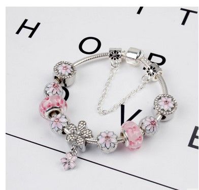 Fashion 925 Silver Crystal Cat Charm European Beads Fit Necklace Bracelet DIY !!