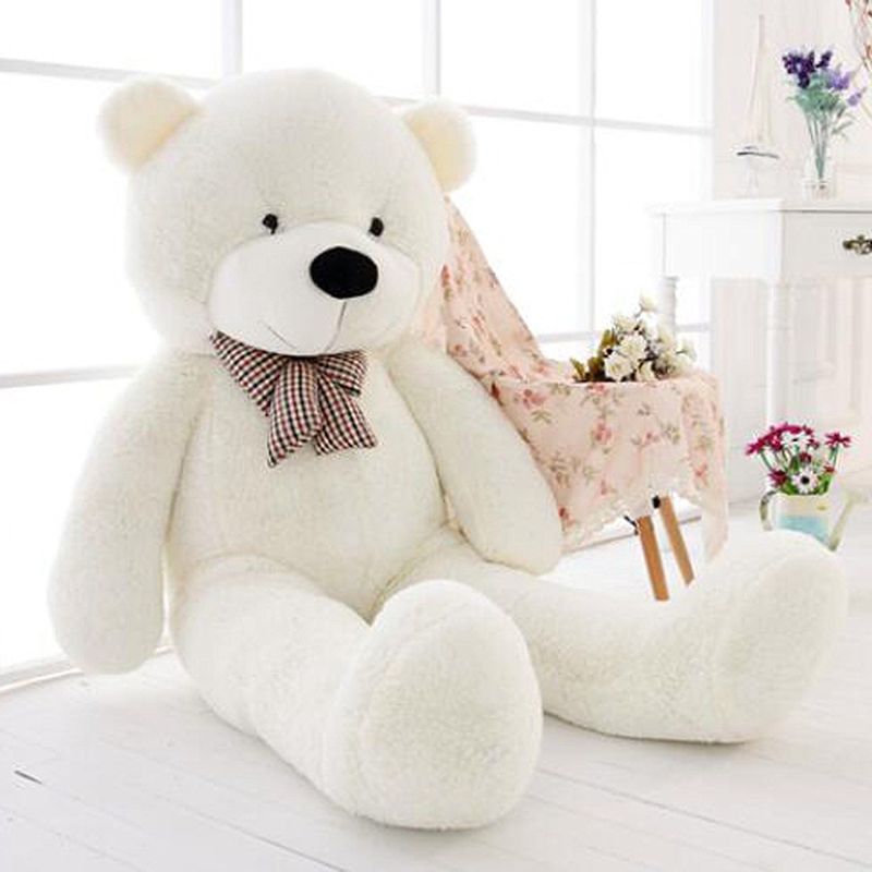 white stuffed teddy bear