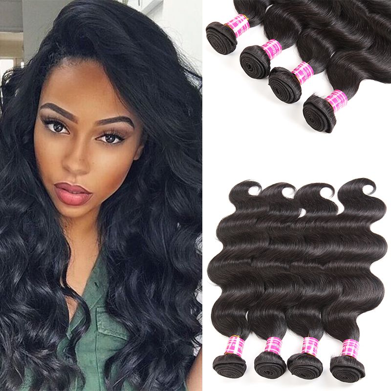 Unprocessed Brazilian Hair Bundles Peruvian Malaysian Indian Body